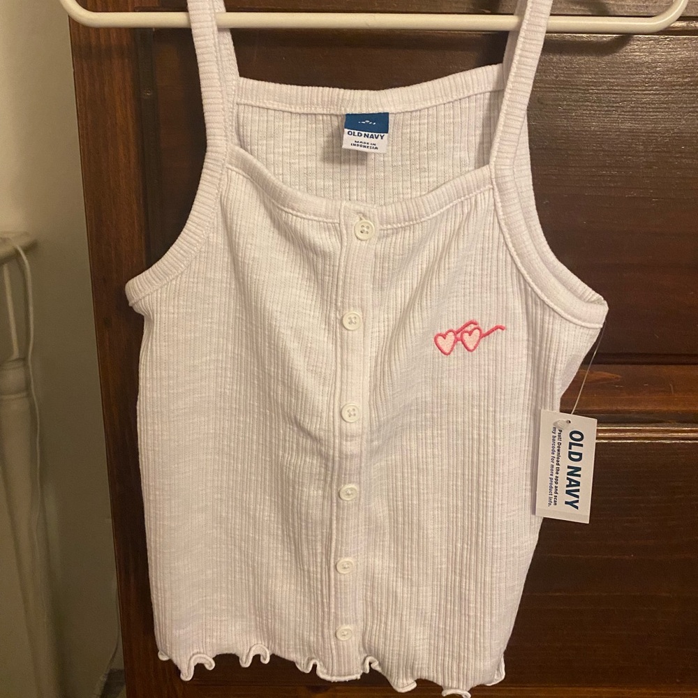 Old Navy White Tank Top for Girls